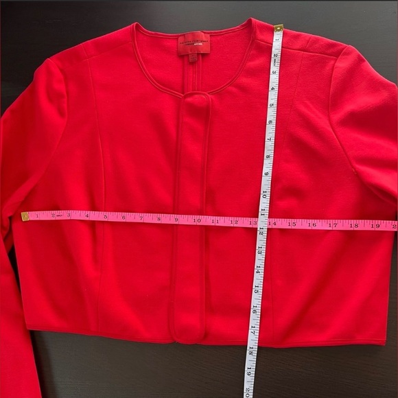 Narcisco Rodriguez Design Nation Red Crop Jacket  Size XL - NWOT - Picture 9 of 12